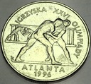 2 zł złote 1995 Atlanta 1996 Zapasy Igrzyska Olimpiady