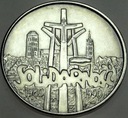 100000 zł złotych 1990 Solidarność TYP C SREBRO RZADKA