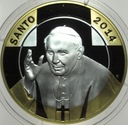 Medal 2014 Kanonizacja Jana Pawła II Santo SREBRO
