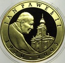 10 zł złotych 2005 Jan Paweł II platerowana złotem SREBRO