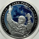20 zł złotych 2011 Beatyfikacja Jana Pawła II SREBRO