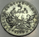 Francja 5 franków francs 1960 SREBRO