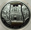 Andora 10 dinarów diners 2009 Petra Jordania Cuda Świata SREBRO