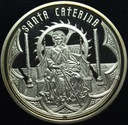 Andora 10 dinarów diners 2010 Święta Katarzyna Santa Caterina Święci SREBRO
