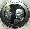 Kamerun 1000 franków CFA Karol Wojtyła rocznica święceń uncja 1 oz SREBRO