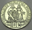 100 zł złotych 1966 Mieszko Dąbrówka Tysiąclecie Państwa Polskiego SREBRO