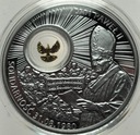 medal 2014 Jan Paweł II Totus Tuus Solidarność 1980 SREBRO