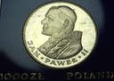 1000 zł złotych 1982 Jan Paweł II SREBRO