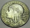 10 zł złotych 1932 Głowa kobiety Polonia SREBRO