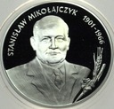 10 zł złotych 1996 Stanisław Mikołajczyk SREBRO