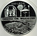 10 zł złotych 1997 1000-lecie śmierci Św. Wojciecha Święty Wojciech SREBRO