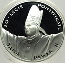 10 zł złotych 1998 Jan Paweł II 20-lecie pontyfikatu SREBRO