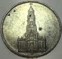Niemcy 5 marek Reichsmark 1934 Kościół wieża SREBRO