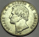Niemcy Sakskonia talar 1869 Jan Jerzy Johann vereinsthaler Sachsen SREBRO