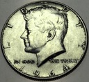 USA 1/2 Dolara 1964 Half Dollar Liberty JFK John F Kennedy SREBRO
