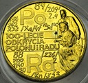 2 zł złote 1998 Skłodowska Polon i Rad