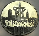 100000 zł złotych 1990 Solidarność TYP A uncja 1 oz SREBRO