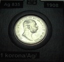 Austria 1 korona 1908 Franciszek Józef SREBRO