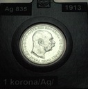 Austria 1 korona 1913 Franciszek Józef SREBRO