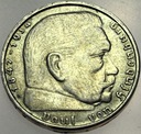 Niemcy 2 marki Reichsmark 1938 Hindenburg SREBRO