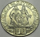100 zł złotych 1966 Mieszko Dąbrówka Tysiąclecie Państwa Polskiego SREBRO