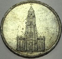 Niemcy 5 marek Reichsmark 1934 Kościół wieża SREBRO