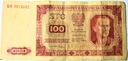 1948 100 zł złotych seria KM