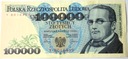 1990 100000 zł złotych Moniuszko seria Y