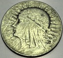 5 zł złotych 1932 Głowa Kobiety Polonia SREBRO