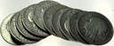 Lot Zestaw 10x 2 zł Głowa Kobiety Polonia SREBRO