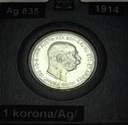 Austria 1 korona 1914 Franciszek Józef SREBRO
