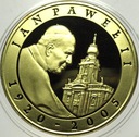 10 zł złotych 2005 Jan Paweł II platerowana złotem SREBRO