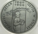 20 zł złotych 2004 Getto Pamięci ofiar Getta w Łodzi SREBRO