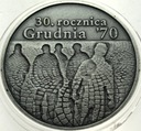 10 zł złotych 2000 Grudzień 1970 30 Rocznica Grudnia 70 SREBRO