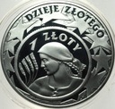 10 zł złotych 2004 1 zł 1924 Żniwiarka Dzieje Złotego SREBRO