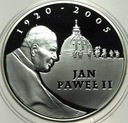 10 zł złotych 2005 Jan Paweł II 1920 2005 SREBRO