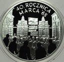 10 zł złotych 2008 Marzec 1968 40 rocznica marca '68 SREBRO