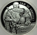 10 zł złotych 2001 Jan III Sobieski SREBRO PÓŁPOSTAĆ