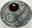 20 zł złotych 2001 Szlak Bursztynowy SREBRO bursztyn RZADKA