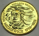 2 zł złote 1998 Adam Mickiewicz