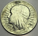 5 zł złotych 1934 Głowa Kobiety Polonia SREBRO