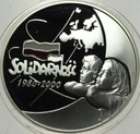 10 zł złotych 2000 Solidarność 1980 SREBRO