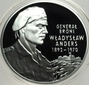 10 zł złotych 2002 Generał Władysław Anders maki SREBRO (1)
