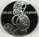10 zł złotych 2010 Polski Sierpień 80 1980 SREBRO