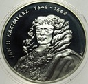 10 zł złotych 2000 Jan II Kazimierz POPIERSIE SREBRO