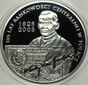 10 zł złotych 2009 BANKOWOŚĆ 180 lat bankowości centralnej SREBRO