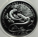 20 zł złotych 2009 Jaszczurka Zielona SREBRO
