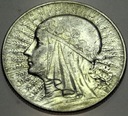 5 zł złotych 1933 Głowa Kobiety Polonia SREBRO