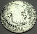 Francja 100 franków 1985 Emil Zola SREBRO