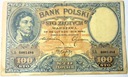 100 zł złotych 1919 Kościuszko seria SA